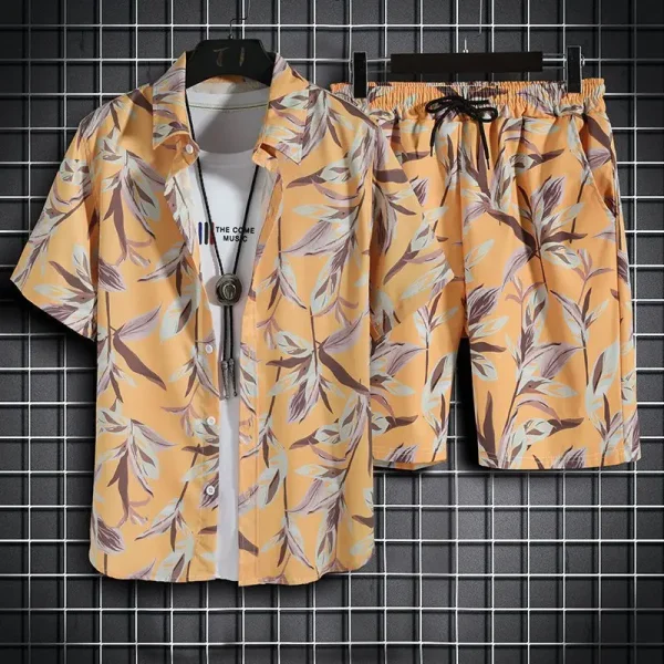 Beach Clothes For Men 2 Piece Set Quick Dry Hawaiian