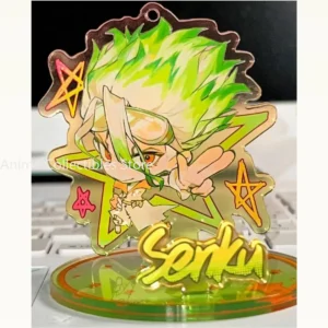 Anime Dr.STONE Ishigami Senkuu Phone Holder Cartoon Model Plate Decoration Desk Figure Display Friends Girls Christmas Gift